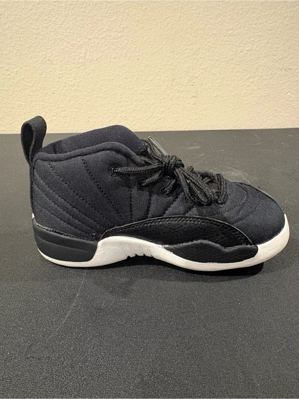 Nike Air Jordan Retro 12 850000-004 Black White Shoes Toddler Infant Size 9C